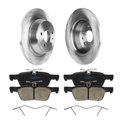 Kit de pastillas de freno y freno de cerámica con rotores de disco traseros para Ford Fusion 2013-2020 Foto 1 de 4