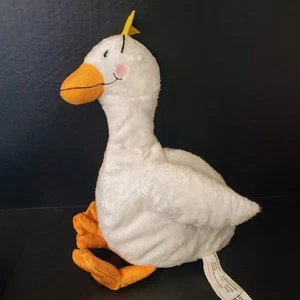 Ikea Ankig Goose Plush King Queen Toy Duck Swan 13" Stuffed Pillow W/Crown - Picture 1 of 6