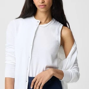 J.Crew Factory Pullover Shell Weiß Größe S Neu mit Etikett - Bild 1 von 8