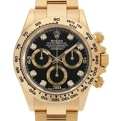 Rolex Cosmograph Daytona 8P diamante 116508G negro número aleatorio segunda mano para hombre Foto 1 de 4