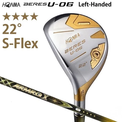 HONMA BERES U-06 4Star Lefty Hybrid U22° ARMRQ X47 Graphite S-Flex Japan NEW - Image 1 of 4