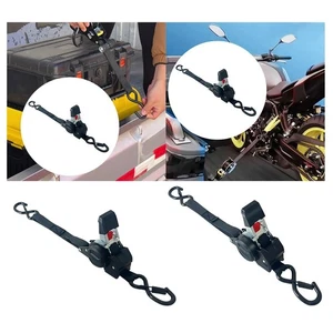 Auto Retractable Ratchet Strap Easy Retract for Truck Motorcycle Motorbike - Picture 1 of 16