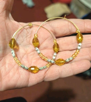 Pendientes de aro ALEX & ANI citrón oscuro sin fin Foto 1 de 2