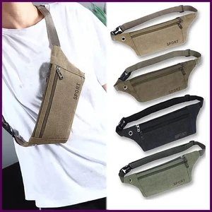 Riñonera multibolsillos bolsa bolso mujeres/hombres paquetes de cintura cartera de cadera cartera - Imagen 1 de 37