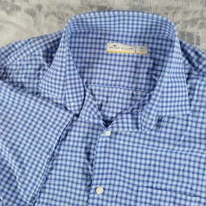 Peter Millar Featherweight Polo Shirt Extra Large Blue Golf Preppy - Picture 1 of 6