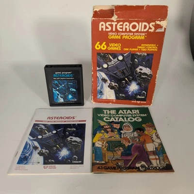 Asteroids 1981 Atari 2600 CIB Manual Damaged Box Retro Vintage - Image 1 of 4