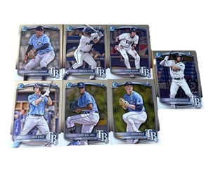 2025 Topps Bowman Team Set Chrome Prospects Tampa Bay Rays - Picture 1 of 1