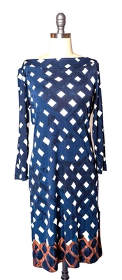 Vestido de seda azul Tory Burch talla M Foto 1 de 4