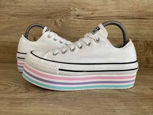 converse plataforma blancas ebay
