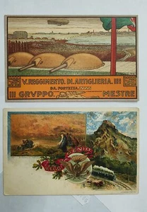 GENIO-LOTTO 2 CARTOLINE-C23-166 - Picture 1 of 1