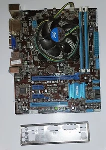 ASUS P8875-M LX PLUS MOTHERBOARD, CPU Intel i5-3450 3.1Ghz+FAN,8GB RAM,SHIELD - Foto 1 di 3