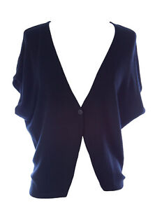 Lunn Women's Claire Dolman Sleeve Knit Waistcoat Carbone