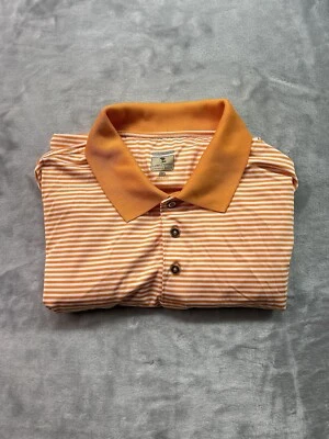 Lone Cypress Pebble Beach Luxury Performance Mens Striped Polo Golf Shirt XL - Image 1 of 4