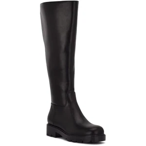 New! Nine West Womens Faux Leather Embossed Knee-High Boots Size 9 M DD354 - Picture 1 of 7