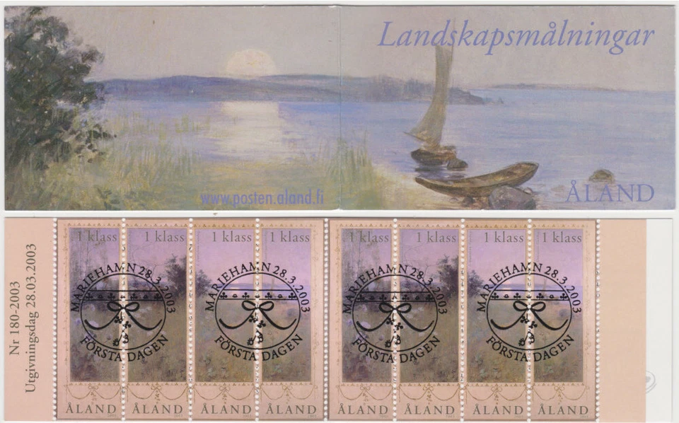 Aland 2003, Art Paintings, Booklet, FD cancelled - Image 1 of 1