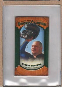 Steven Holcomb 59 2014 Upper Deck Goodwin Champions Mini Green (Lady Luck Back)