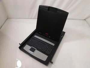APC AP5717UK 17 inch LCD 1U Rackmount Console Draw - Afbeelding 1 van 4
