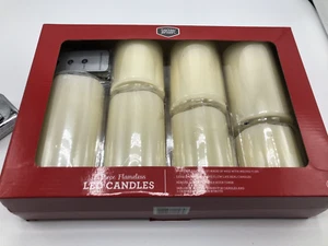 Batteriebetriebenes flammenloses Kerzen Set Echtwachs LED Fernbedienung & Timer 24h - Bild 1 von 9