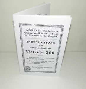 Reproducción manual de instrucciones Victor Victrola 260 - Imagen 1 de 11