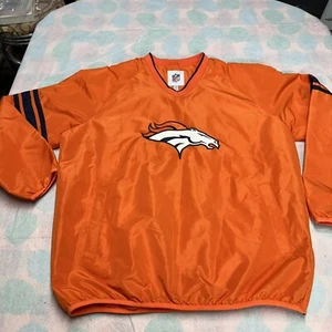 NFL Broncos Pullover Windbreaker Jacket XL - Picture 1 of 16