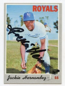 JACKIE HERNANDEZ signiert 1970 Topps Hi #686 Royals garantiert authentisch KOA - Bild 1 von 1
