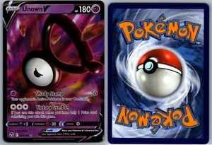 POKEMON SILVER TEMPEST SWORD & SHIELD - UNOWN V - ULTRA RARE - 065/195 - Picture 1 of 1