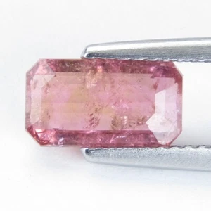 1.90Cts Classic Natural Unique Pink Tourmaline Emerald Cut Loose Gem - Picture 1 of 6