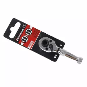 Powerbuilt Dual Head Dr. Stubby Ratchet 1/4 Inch Drive 72 Tooth Wrench 940478 - Picture 1 of 4