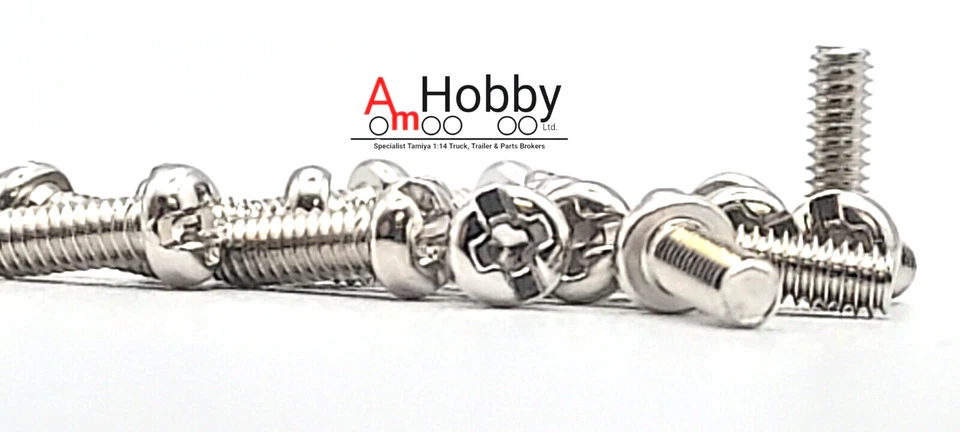 Tamiya 9443023/19443023 2x6mm Screw (20 Pcs.) Blackfoot/Buggy Champ/Truck - Image 1 of 4