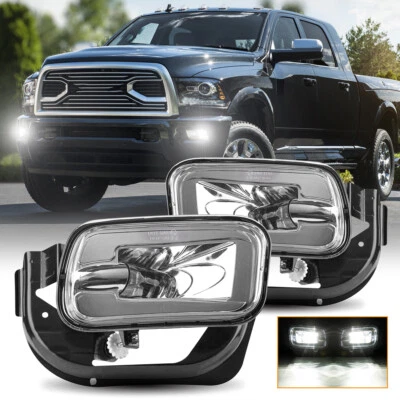 2x Luz antiniebla LED para Dodge Ram 2500 3500 2010-12 2013 2014 2015 2016 2017 2018 Foto 1 de 4