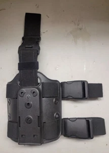 Safariland 6005 Double Strap Drop Leg Shroud STX 6005-6-12 Black - Quick Release - Picture 1 of 2