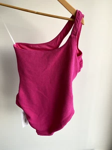 SEAFOLLY SEA DIVE ONE SHOULDER SIZE 14 PINK COLOUR BNWT RRP $169.95 - Picture 1 of 6