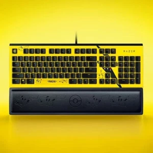Razer Pokemon Pikachu limited Mechanical Wired gaming keyboard 104keys backlight - Picture 1 of 3