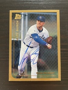 1999 Topps Traded #T55 Matt Burch Kansas City Royals Signed Card Autographed
