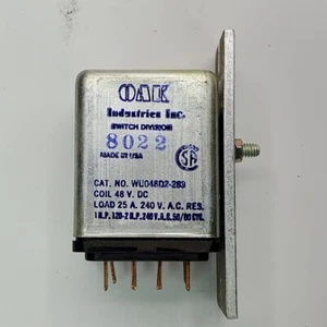 OAK INDUSTRIES - WU048D2-283 - 48VDC Coil, 2 N.O. & 2 N.C. 25A@240VAC, 975 Ohm - Bild 1 von 4