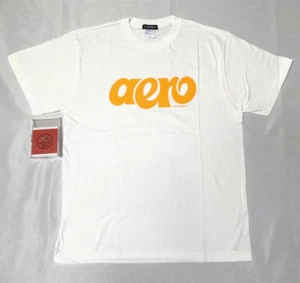 Kashimax aero limited original T-shirt White x YELLOW logo Large Size Rare - Picture 1 of 5