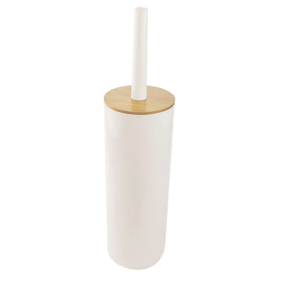 InterDesign BUTLERS Toilet Brush & Caddy White/bamboo