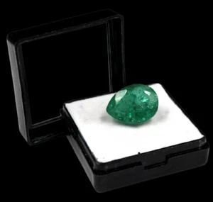 MIND-BLOWING Natural Green Emerald 14.00 Ct Pear Cut Certified Loose Gemstone SM - Picture 1 of 11