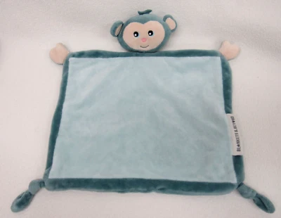 Mantas y más allá verde azulado mono bebé Lovey Foto 1 de 4