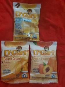 3 PACK D'GARI GELATIN DESSERT EGGNOG,MANGO & PEACH - Picture 1 of 2