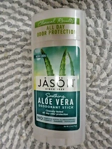 JASON~SOOTHING ALOE VERA~CLINICAL RESULTS ALUMINUM FREE DEODORANT STICK 2.5 OZ - Picture 1 of 2