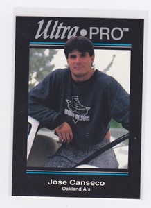 1992 Rembrandt - Ultra Pro Promos - Jose Canseco In car #P-4