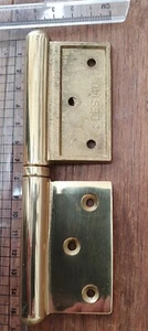 1x Solid Brass Lift Off Hinge RIGHT HAND imported from Rome, 🇮🇹 - Picture 1 of 4