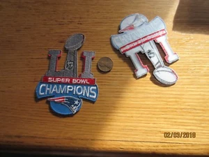 LI (51) Super Bowl Champions 4" Patch New England Patriots Logo Football - Bild 1 von 1