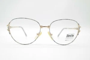 Vintage Sferoflex S395 Gold Mehrfarbig oval Brille Brillengestell eyeglasses NOS - Picture 1 of 6