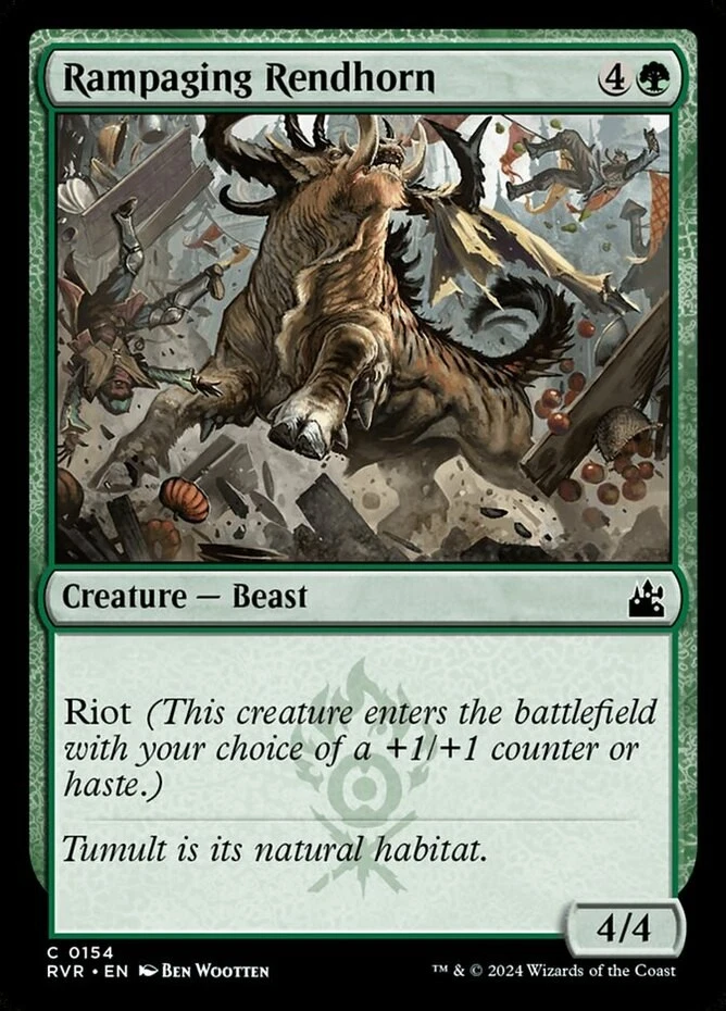 x1 Rampaging Rendhorn - Ravnica Remastered - NM - MTG - Image 1 of 1