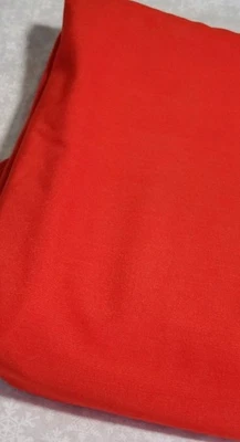 Vintage Red Polyester  Sewing Fabric 3.5 Yds X 64"  - Image 1 of 3