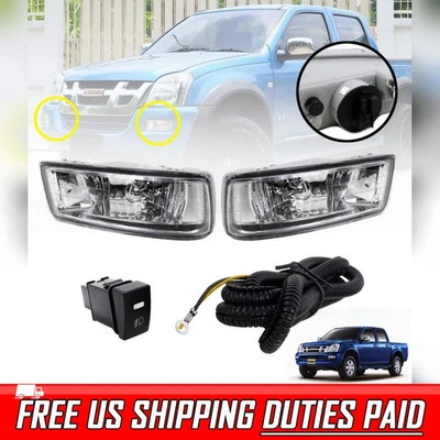 Para 2002-2006 Isuzu D-Max Dmax Holden Rodeo farol de neblina lâmpada spot claro Len - Imagem 1 de 4