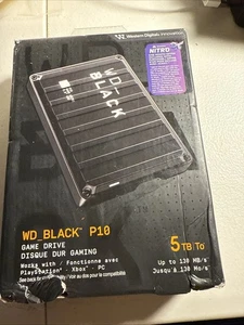 Western Digital WD Black P10 5TB External Game Hard Drive Brand New - Afbeelding 1 van 2