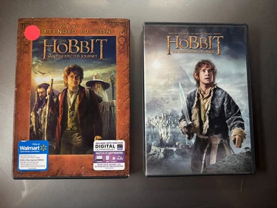 The Hobbit 2-Film Lot DVD Journey (Extended) + Smaug (Standard) Peter Jackson - Image 1 of 2